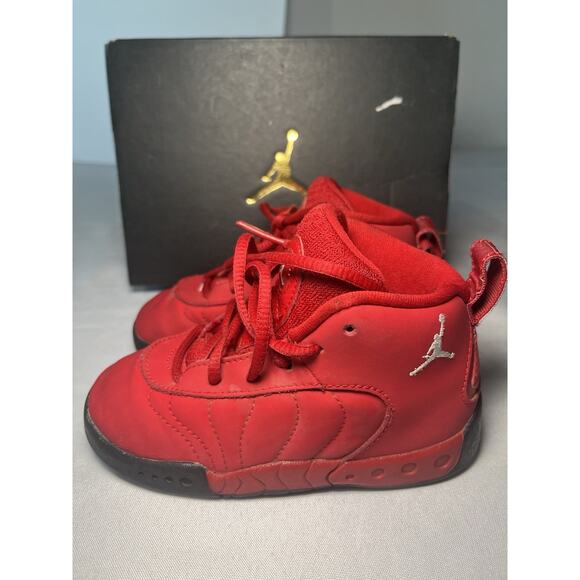 NIKE AIR JORDAN JUMPMAN PRO BT 909418-600 RED BLACK SZ 8C GREAT CONDITION W/ BOX - Picture 1 of 8